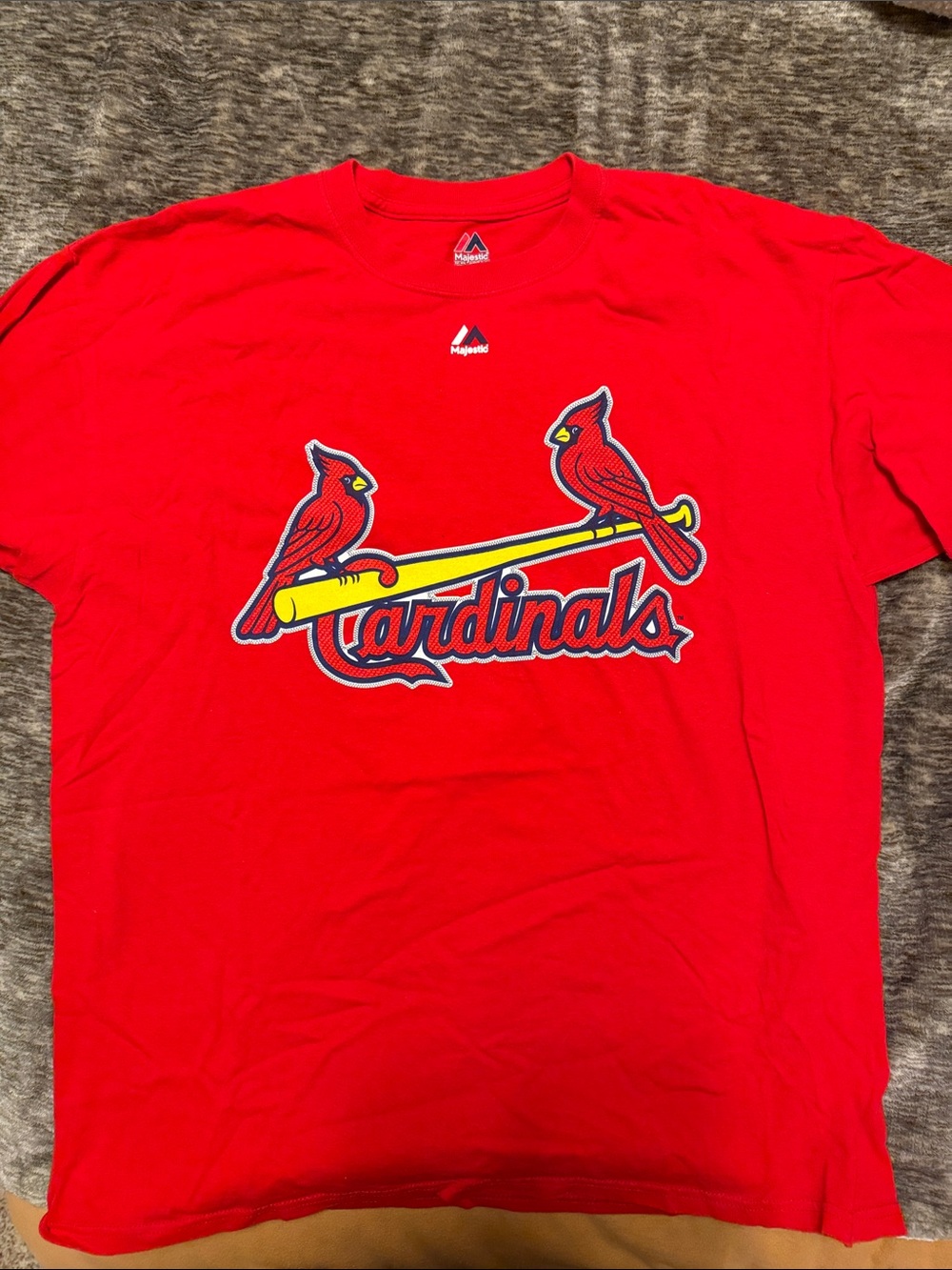 Majestic Red St. Louis Cardinals Logo Tee